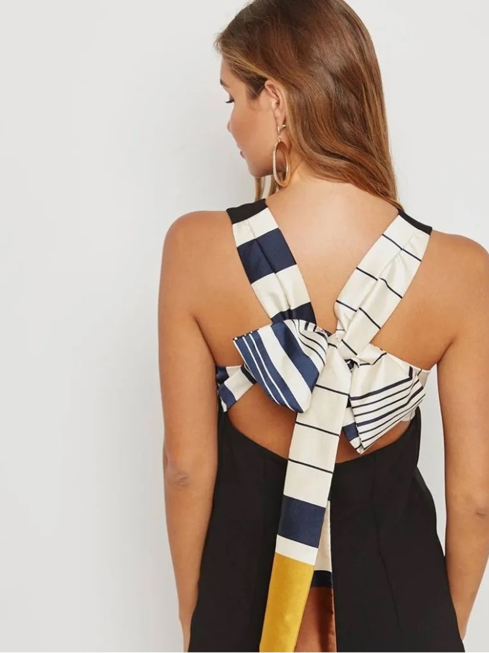 Mango Dress with Tie Back Detail